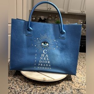 Vegan leather tote